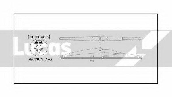 lamela stergator LLWCR12B LUCAS ELECTRICAL - Stergator de parbriz lamela stergator LLWCR12B LUCAS ELECTRICAL - Stergator de parbriz