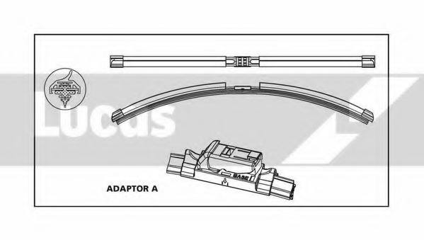 lamela stergator LLWFB16A LUCAS ELECTRICAL - Stergator de parbriz