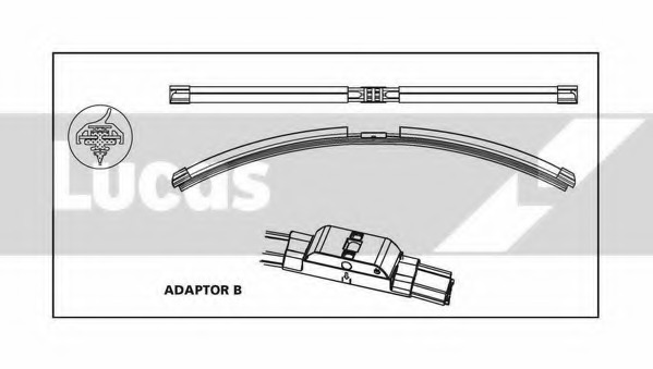 lamela stergator LLWFB16B LUCAS ELECTRICAL - Stergator de parbriz