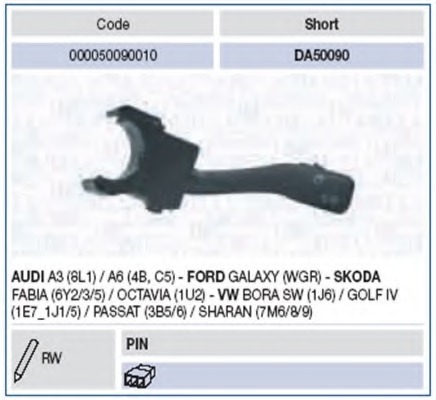 Comutator coloana directie 000050090010 MAGNETI MARELLI - Intrerupatoare / relee / control Comutator coloana directie 000050090010 MAGNETI MARELLI - Intrerupatoare / relee / control