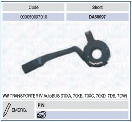 Comutator coloana directie 000050097010 MAGNETI MARELLI - Intrerupator / regulator Comutator coloana directie 000050097010 MAGNETI MARELLI - Intrerupator / regulator