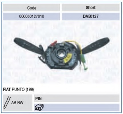 Comutator coloana directie 000050127010 MAGNETI MARELLI - Intrerupatoare / relee / control Comutator coloana directie 000050127010 MAGNETI MARELLI - Intrerupatoare / relee / control