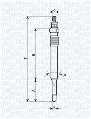 Bujie incandescenta 062900001304 MAGNETI MARELLI - Bujie incandescenta Bujie incandescenta 062900001304 MAGNETI MARELLI - Bujie incandescenta