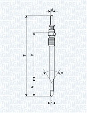 Bujie incandescenta 062900009304 MAGNETI MARELLI - Bujie incandescenta Bujie incandescenta 062900009304 MAGNETI MARELLI - Bujie incandescenta