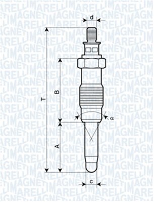 Bujie incandescenta 062900010304 MAGNETI MARELLI - Bujie incandescenta Bujie incandescenta 062900010304 MAGNETI MARELLI - Bujie incandescenta