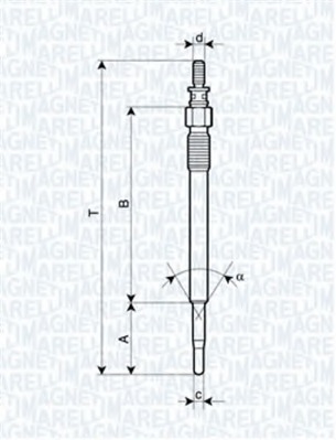 Bujie incandescenta 062900022304 MAGNETI MARELLI - Bujie incandescenta Bujie incandescenta 062900022304 MAGNETI MARELLI - Bujie incandescenta