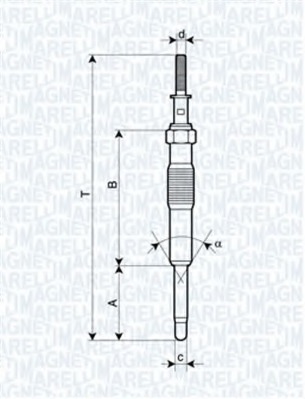 Bujie incandescenta 062900034304 MAGNETI MARELLI - Bujie incandescenta Bujie incandescenta 062900034304 MAGNETI MARELLI - Bujie incandescenta