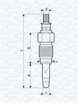 Bujie incandescenta 062900056304 MAGNETI MARELLI - Bujie incandescenta Bujie incandescenta 062900056304 MAGNETI MARELLI - Bujie incandescenta