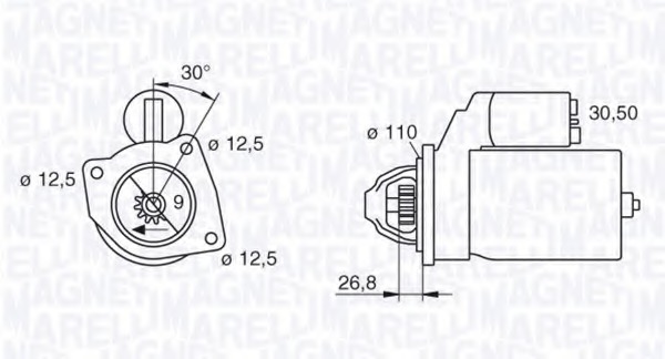 starter 063216741010 MAGNETI MARELLI - Demaror / electromotor