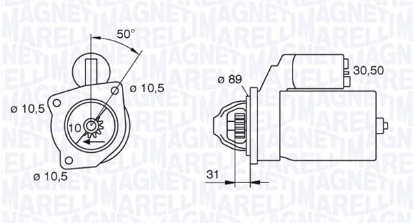 starter 063227602010 MAGNETI MARELLI - Sistem pornire