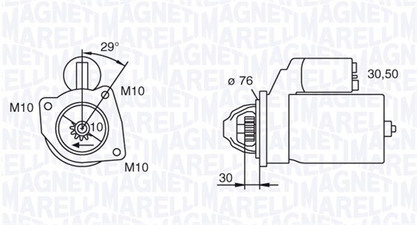 starter 063280010010 MAGNETI MARELLI - Demaror / electromotor