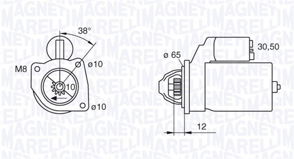 starter 063280060010 MAGNETI MARELLI - Demaror / electromotor