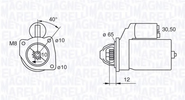 starter 063280061010 MAGNETI MARELLI - Sistem pornire