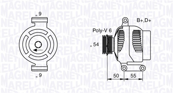 Generator / Alternator 063358061010 MAGNETI MARELLI - Generator /alternator / elemente Generator / Alternator 063358061010 MAGNETI MARELLI - Generator /alternator / elemente