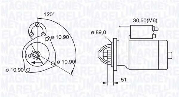 starter 063522310160 MAGNETI MARELLI - Demaror / electromotor starter 063522310160 MAGNETI MARELLI - Demaror / electromotor