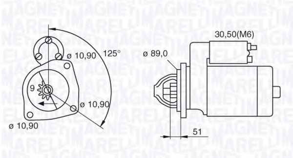 starter 063522310330 MAGNETI MARELLI - Demaror / electromotor starter 063522310330 MAGNETI MARELLI - Demaror / electromotor