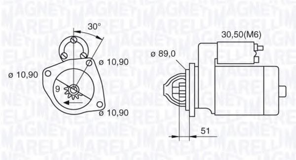 starter 063523683090 MAGNETI MARELLI - Demaror / electromotor