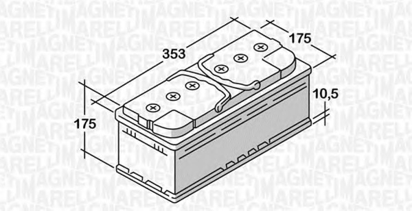 Baterie de pornire 068085072030 MAGNETI MARELLI - Acumulator