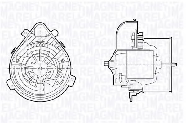Electromotor, ventilatie interioara 069412692010 MAGNETI MARELLI - Motor ventilator/piese