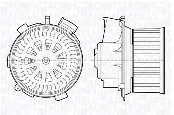 Electromotor, ventilatie interioara 069412696010 MAGNETI MARELLI - Motor ventilator/piese Electromotor, ventilatie interioara 069412696010 MAGNETI MARELLI - Motor ventilator/piese