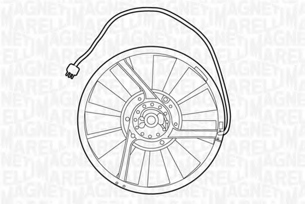 Ventilator, radiator 069422234010 MAGNETI MARELLI - Gmv (electroventilator )