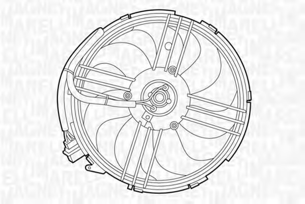 Ventilator, radiator 069422264010 MAGNETI MARELLI - Ventilator radiator