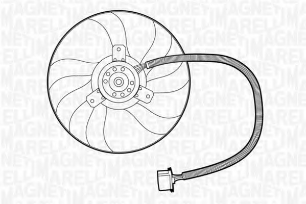 Ventilator, radiator 069422266010 MAGNETI MARELLI - Ventilator radiator