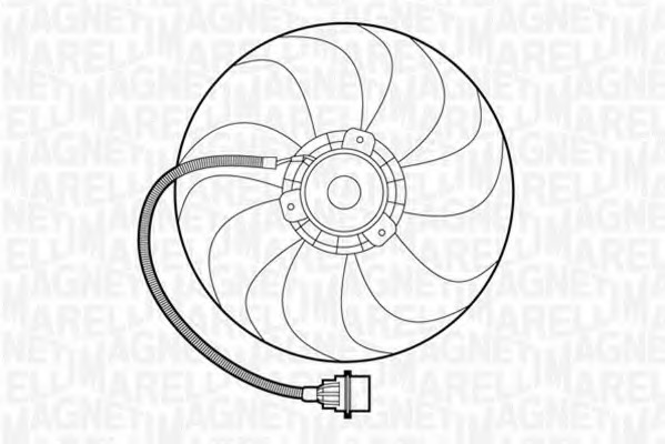 Ventilator, radiator 069422272010 MAGNETI MARELLI - Ventilator radiator