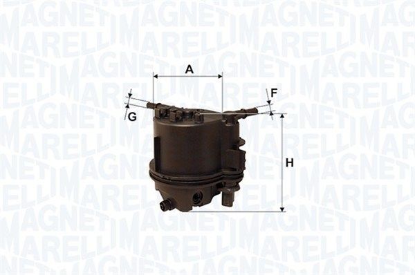 filtru combustibil 153071760399 MAGNETI MARELLI - Filtru combustibil/carcasa filtru combustibil 153071760399 MAGNETI MARELLI - Filtru combustibil/carcasa