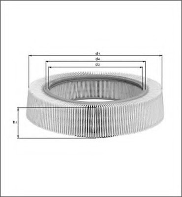 Filtru aer 154071561930 MAGNETI MARELLI - Filtru aer/ carcasa