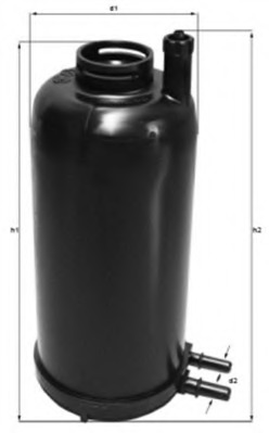 filtru combustibil 154703825100 MAGNETI MARELLI - Filtru combustibil/carcasa