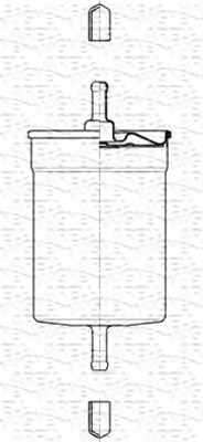 filtru combustibil 213908207000 MAGNETI MARELLI - Filtru combustibil/carcasa