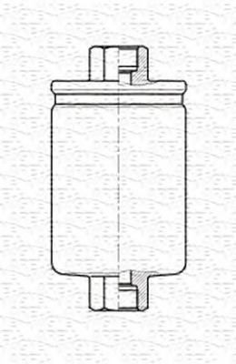 filtru combustibil 213908448100 MAGNETI MARELLI - Filtru combustibil/carcasa