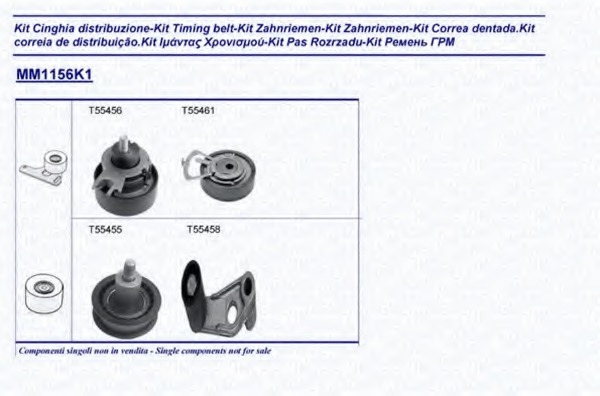 Set curea de distributie 341311561101 MAGNETI MARELLI - Kit distributie Set curea de distributie 341311561101 MAGNETI MARELLI - Kit distributie