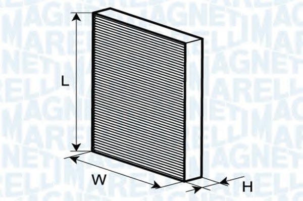 Filtru, aer habitaclu 350203064200 MAGNETI MARELLI - Filtru aer habitaclu