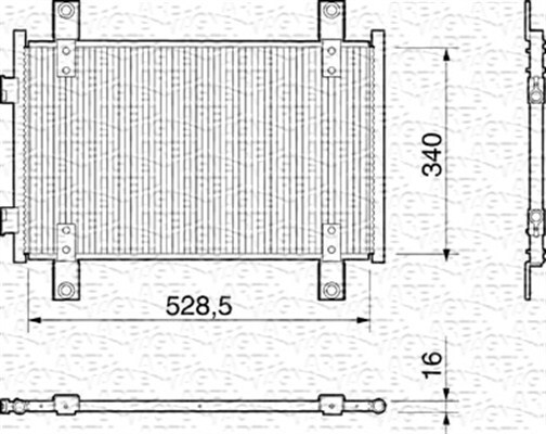Condensator, climatizare 350203159000 MAGNETI MARELLI - Radiator clima Condensator, climatizare 350203159000 MAGNETI MARELLI - Radiator clima