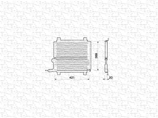 Condensator, climatizare 350203208000 MAGNETI MARELLI - Radiator clima Condensator, climatizare 350203208000 MAGNETI MARELLI - Radiator clima