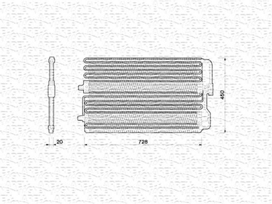 Condensator, climatizare 350203213000 MAGNETI MARELLI - Radiator clima Condensator, climatizare 350203213000 MAGNETI MARELLI - Radiator clima