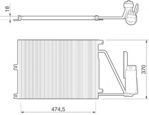 Condensator, climatizare 350203220000 MAGNETI MARELLI - Radiator clima Condensator, climatizare 350203220000 MAGNETI MARELLI - Radiator clima