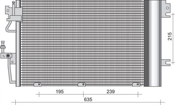 Condensator, climatizare 350203255000 MAGNETI MARELLI - Radiator clima