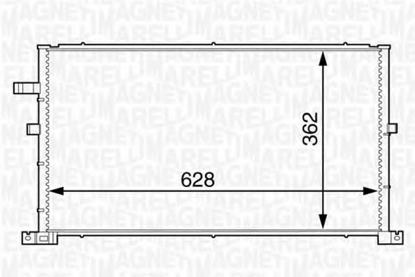 Condensator, climatizare 350203607000 MAGNETI MARELLI - Radiator clima Condensator, climatizare 350203607000 MAGNETI MARELLI - Radiator clima