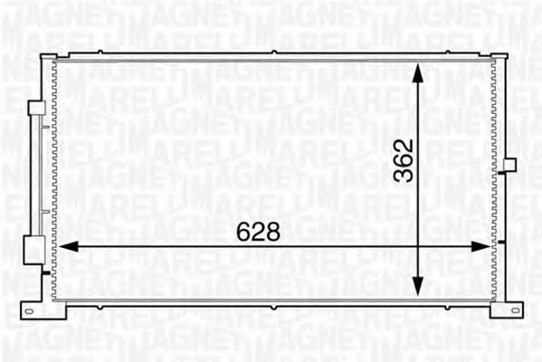 Condensator, climatizare 350203608000 MAGNETI MARELLI - Radiator clima Condensator, climatizare 350203608000 MAGNETI MARELLI - Radiator clima
