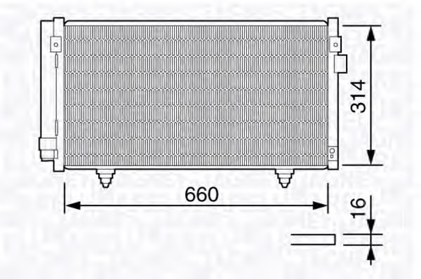 Condensator, climatizare 350203657000 MAGNETI MARELLI - Radiator clima Condensator, climatizare 350203657000 MAGNETI MARELLI - Radiator clima