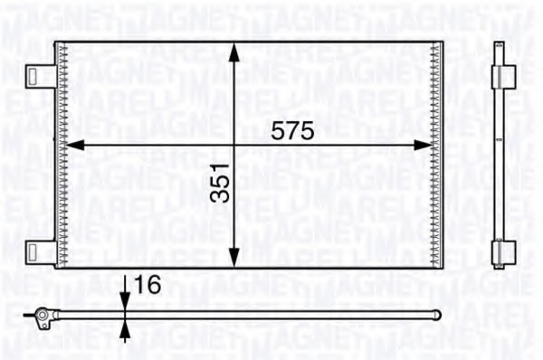 Condensator, climatizare 350203718000 MAGNETI MARELLI - Radiator clima Condensator, climatizare 350203718000 MAGNETI MARELLI - Radiator clima