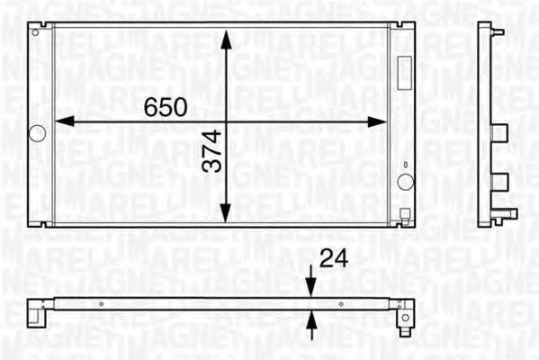Radiator, racire motor 350213126600 MAGNETI MARELLI - Radiator apa/piese Radiator, racire motor 350213126600 MAGNETI MARELLI - Radiator apa/piese