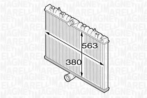 Radiator, racire motor 350213127300 MAGNETI MARELLI - Radiator apa/piese Radiator, racire motor 350213127300 MAGNETI MARELLI - Radiator apa/piese