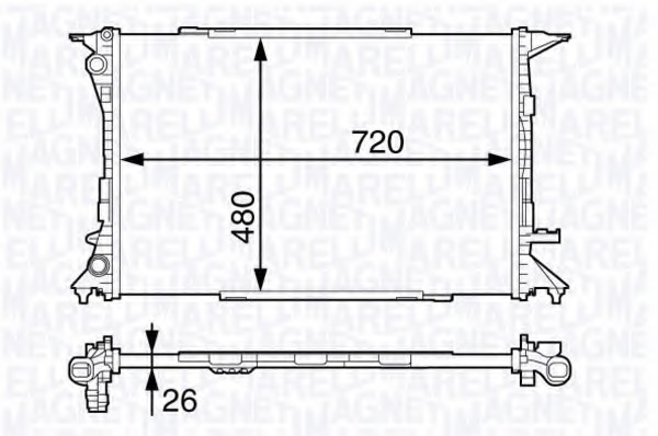 Radiator, racire motor 350213139400 MAGNETI MARELLI - Radiator apa/piese Radiator, racire motor 350213139400 MAGNETI MARELLI - Radiator apa/piese