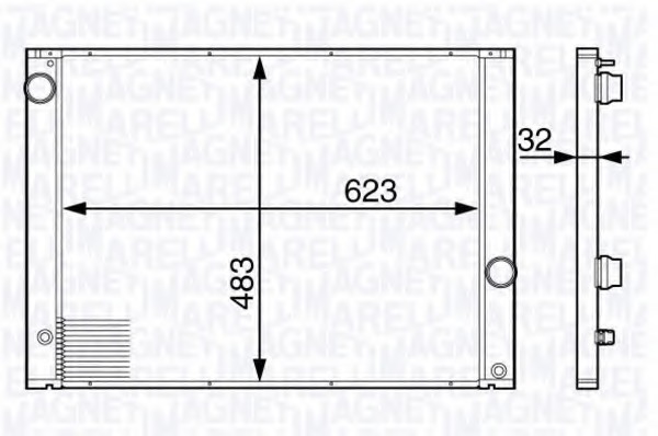 Radiator, racire motor 350213139700 MAGNETI MARELLI - Radiator apa/piese Radiator, racire motor 350213139700 MAGNETI MARELLI - Radiator apa/piese