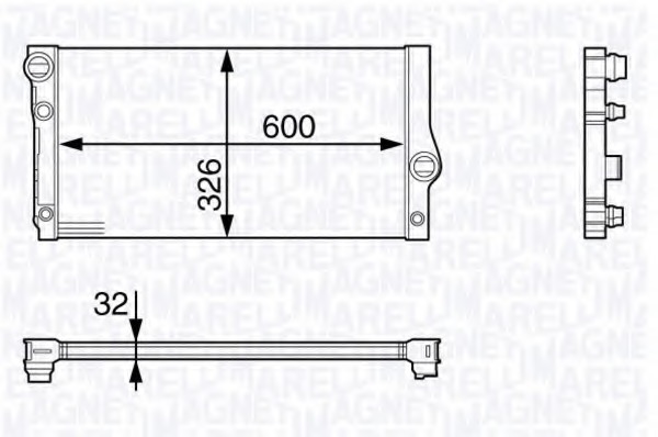 Radiator, racire motor 350213142300 MAGNETI MARELLI - Radiator apa/piese Radiator, racire motor 350213142300 MAGNETI MARELLI - Radiator apa/piese