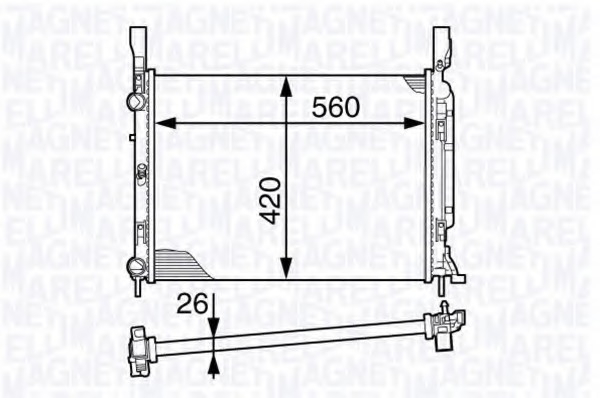 Radiator, racire motor 350213142700 MAGNETI MARELLI - Radiator apa/piese Radiator, racire motor 350213142700 MAGNETI MARELLI - Radiator apa/piese
